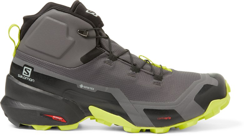 Salomon Cross Hike Mid GTX Hiking Boots Mens 01275 MAGNET/BL/LIME