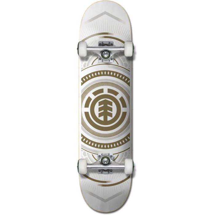Element Hatched White Gold Skateboard Complete 01904