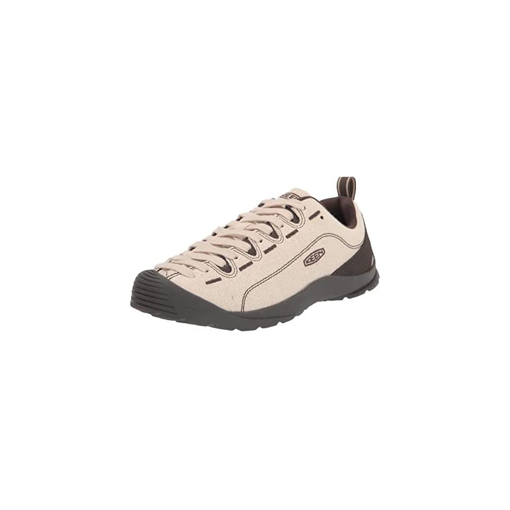 KEEN Mens Jasper Low Height Climbing Approach Style Sneaker Natural CANVAS/BL OLV 00006