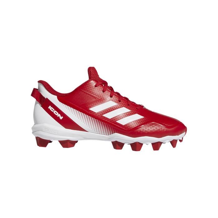adidas Icon 7 Mid Baseball Cleats 03728 Power Red/White