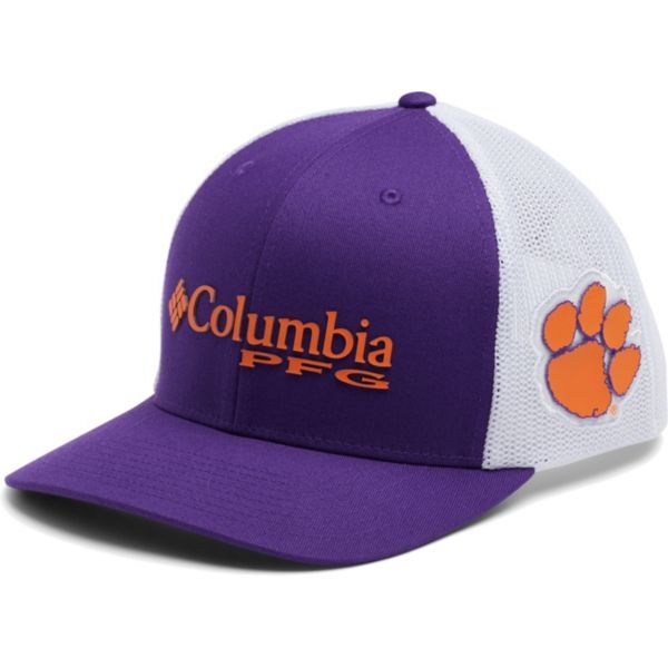 Columbia 남성 Clemson Tigers Orange PFG Mesh Fitted Hat 낚시 모자 100651