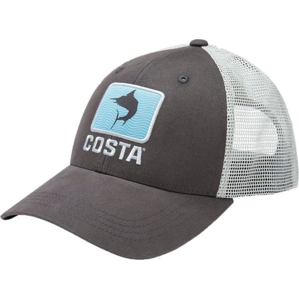 Costa Del Mar 남성 Marlin Waves Trucker Hat 낚시 트러커 모자 100640