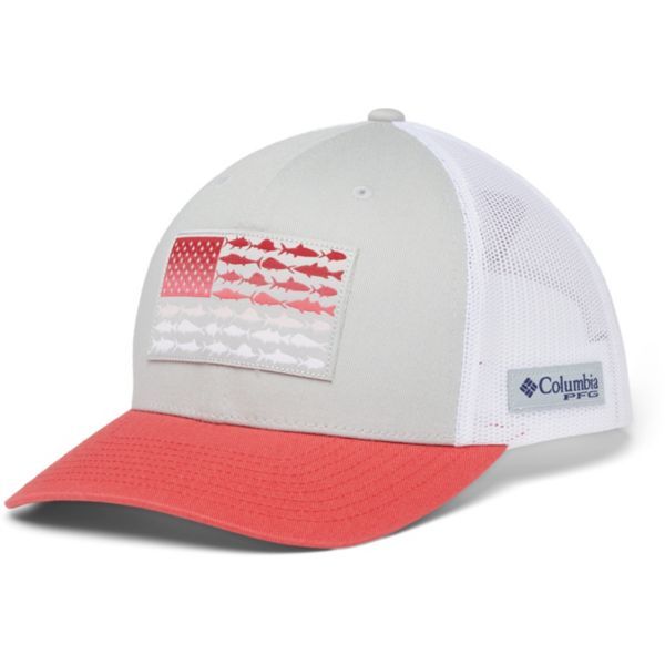 Columbia 남성 PFG Mesh Snapback Fish Flag Hat 낚시 모자 100612