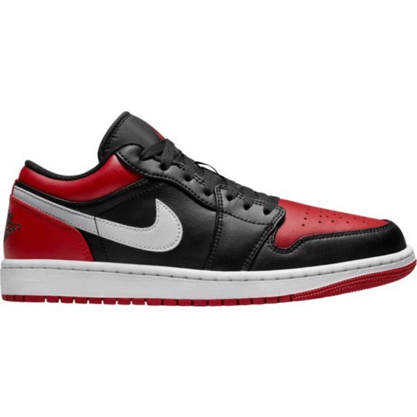 조던 Air Jordan 1 Low Shoes Black/Gym Red/White 101272