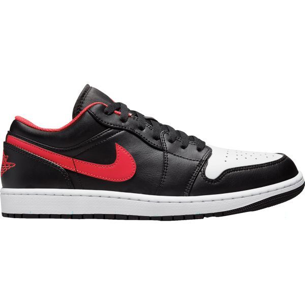 조던 Air Jordan 1 Low Shoes Black/Red/White 101278