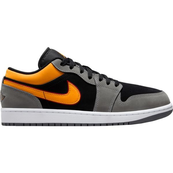 조던 Air Jordan 1 Low SE Basketball Shoes Blk/Vividorng/Ltgrpht/Red 101281