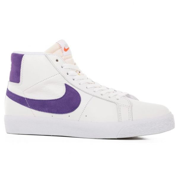 나이키 Nike SB Zoom Blazer Mid 스케이트 보드화 Orange Label White/Court Purple 101892